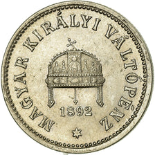 Coin, Hungary, Franz Joseph I, 10 Filler, 1892, Kormoczbanya, EF(40-45), Nickel