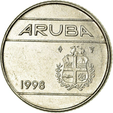 Monnaie, Aruba, Beatrix, 10 Cents, 1998, Utrecht, TTB, Nickel Bonded Steel, KM:2