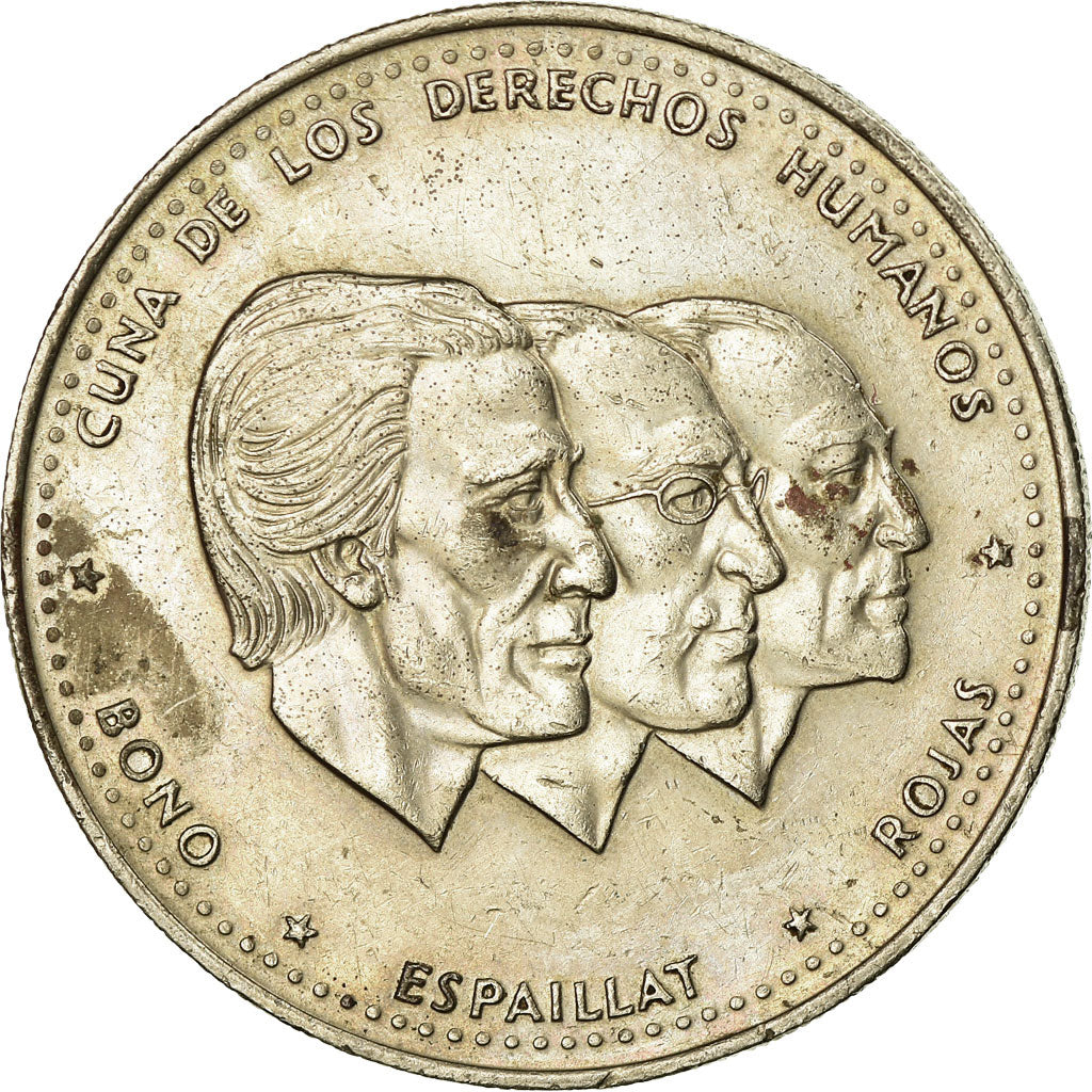Moeda, República Dominicana, 1/2 Peso, 1986, Dominican Republic Mint