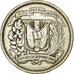 Coin, Dominican Republic, 1/2 Peso, 1951, VF(30-35), Silver, KM:21