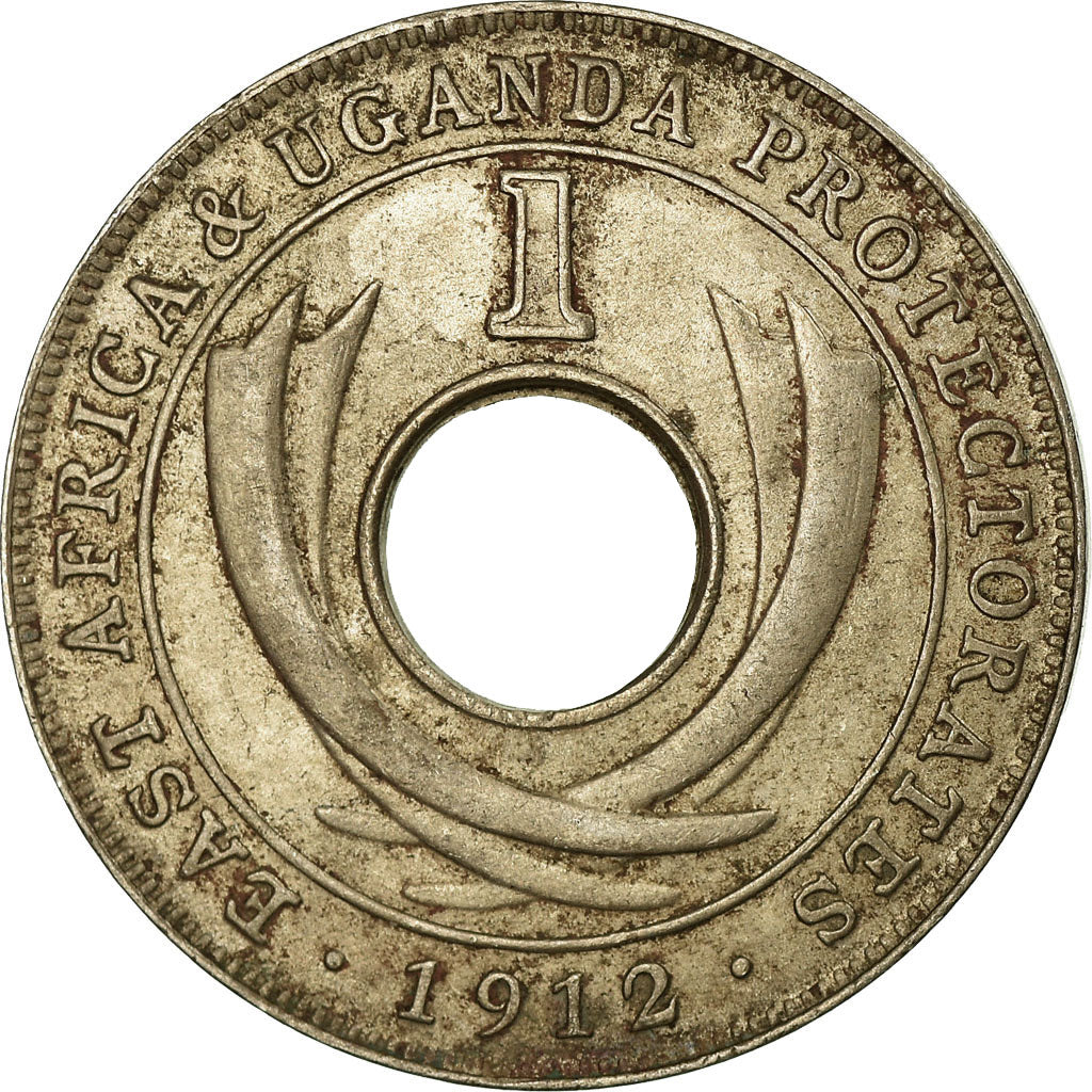 Moneta, AFRICA ORIENTALE, George V, Cent, 1912, BB, Rame-nichel, KM:7