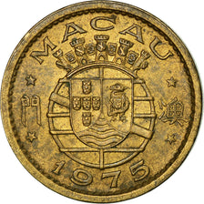 Coin, Macau, 10 Avos, 1975, EF(40-45), Nickel-brass, KM:2a