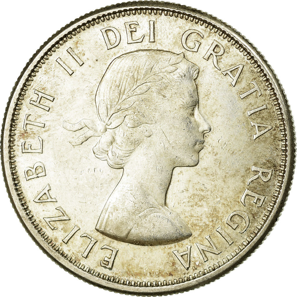 Coin, Canada, Elizabeth II, 50 Cents, 1964, Royal Canadian Mint, Ottawa