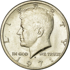 Coin, United States, Kennedy Half Dollar, Half Dollar, 1971, U.S. Mint, Denver