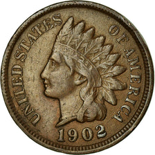 Coin, United States, Indian Head Cent, Cent, 1902, U.S. Mint, Philadelphia