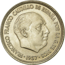 Coin, Spain, Caudillo and regent, 5 Pesetas, 1968, AU(55-58), Copper-nickel