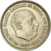 Coin, Spain, Caudillo and regent, 5 Pesetas, 1968, AU(55-58), Copper-nickel