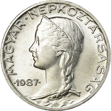 Coin, Hungary, 5 Filler, 1987, Budapest, MS(63), Aluminum, KM:549