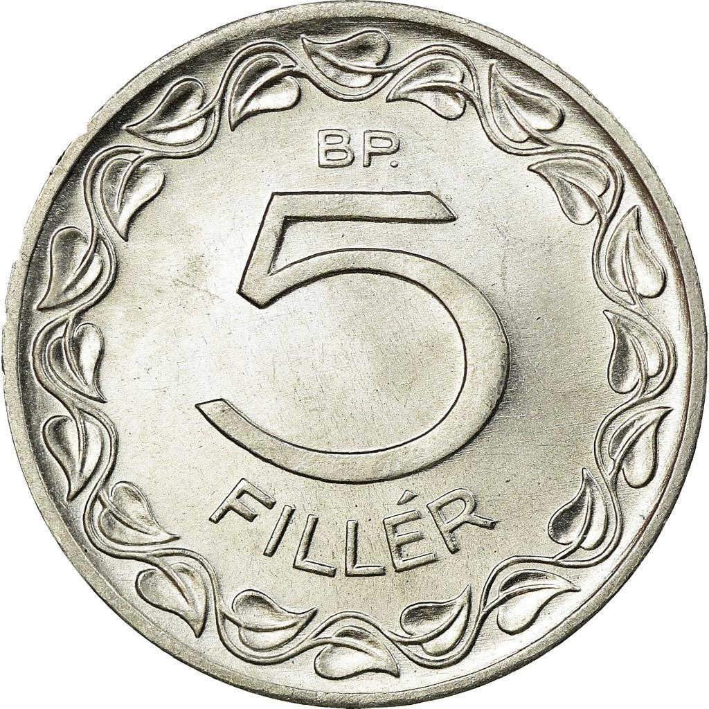Coin, Hungary, 5 Filler, 1987, Budapest, MS(63), Aluminum, KM:549