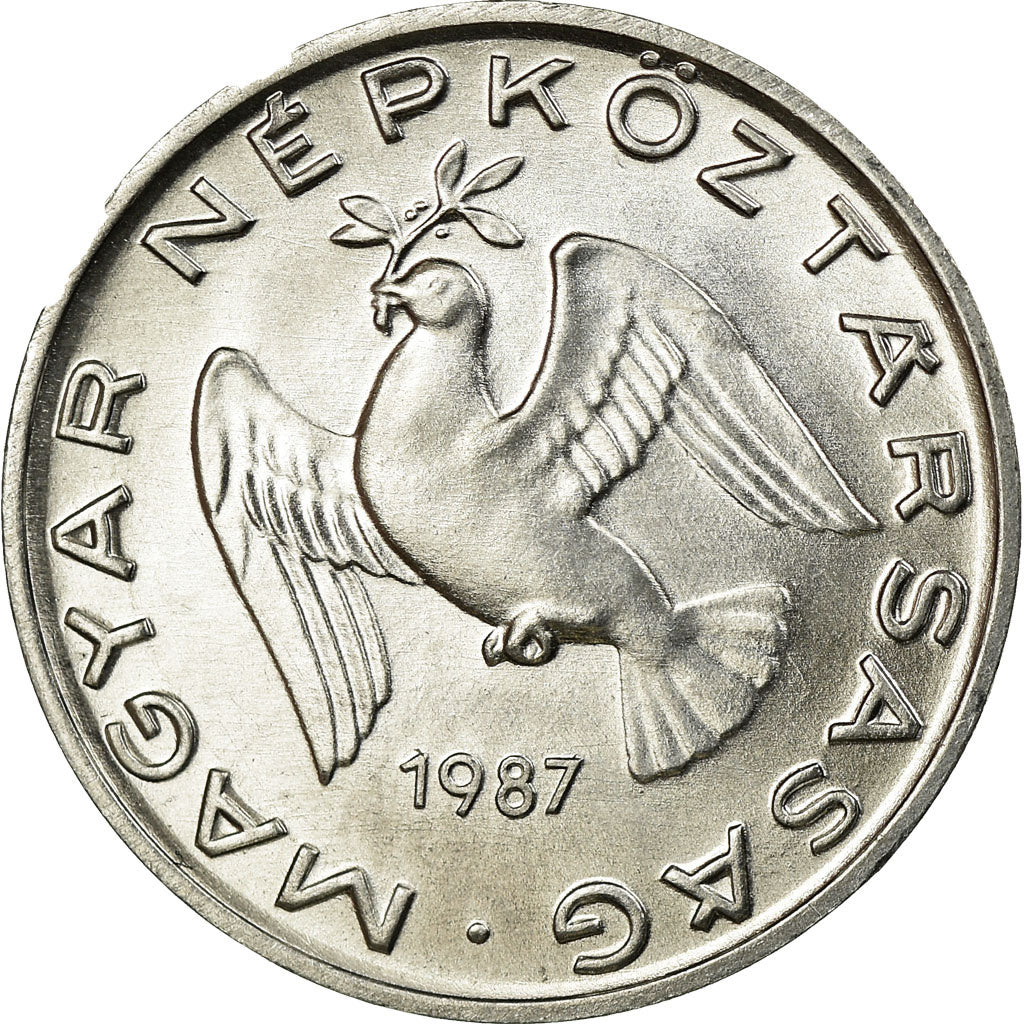 Munten, Hongarije, 10 Filler, 1987, Budapest, UNC-, Aluminium, KM:572