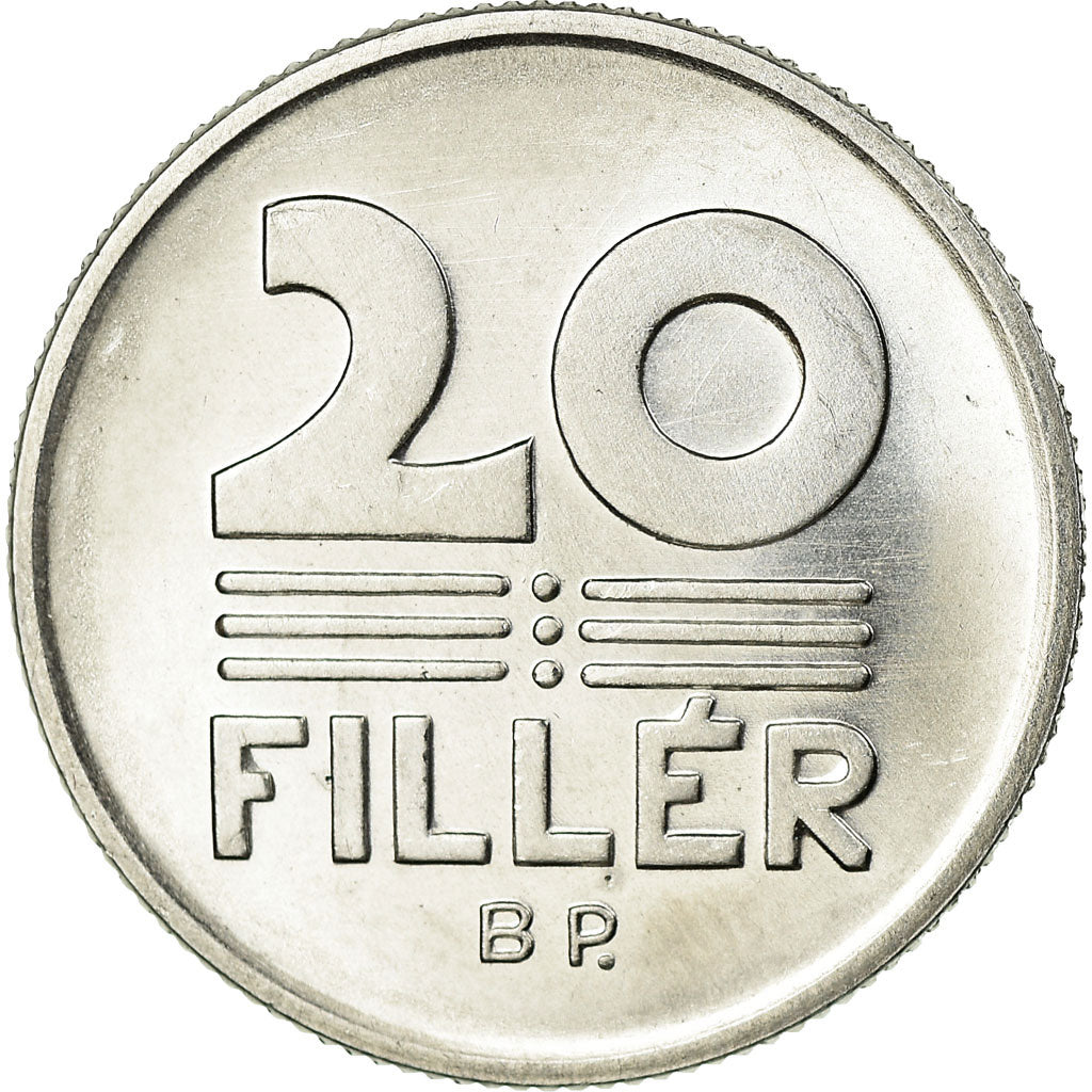 Moeda, Hungria, 20 Fillér, 1987, Budapest, MS(63), Alumínio, KM:573