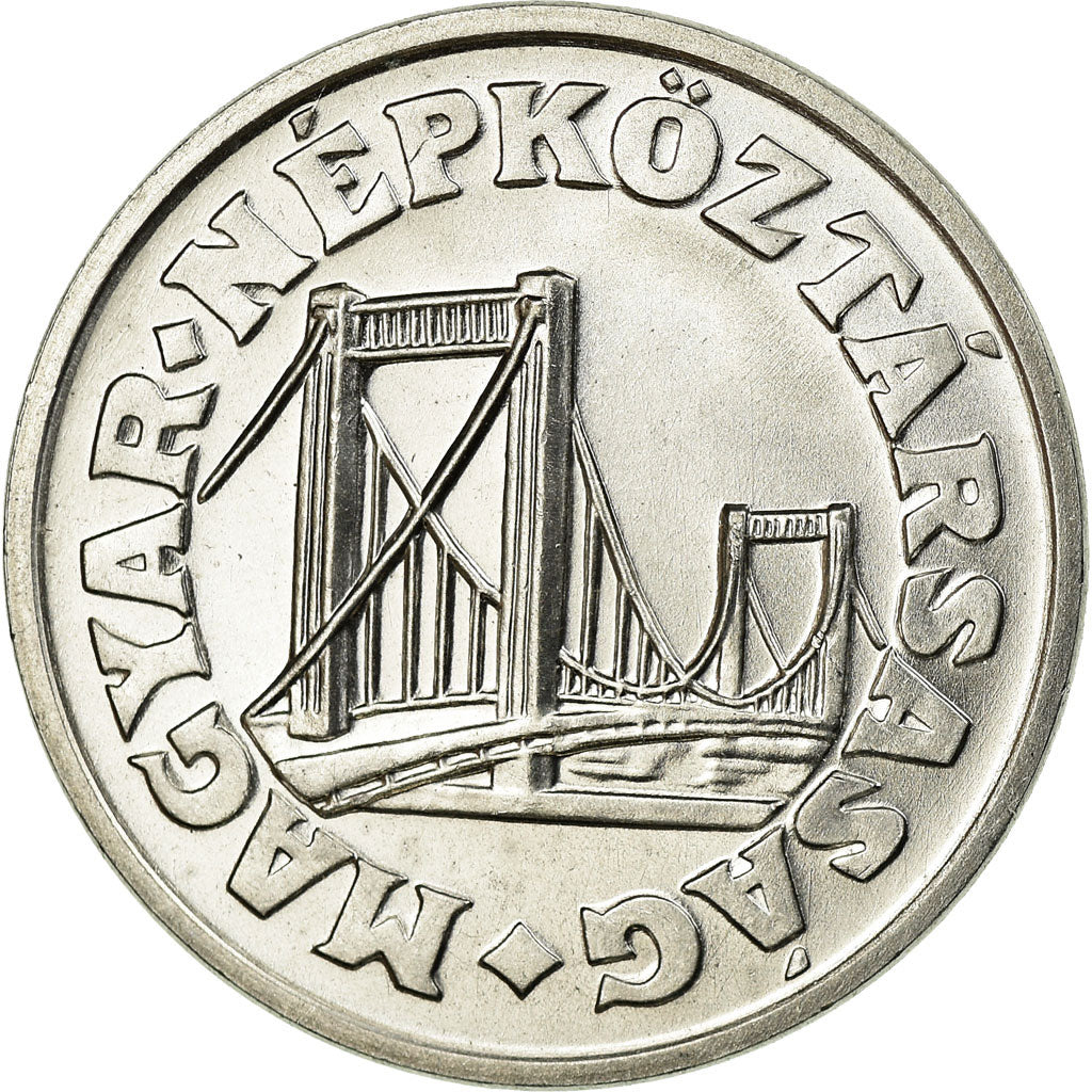 Coin, Hungary, 50 Fillér, 1987, Budapest, MS(63), Aluminum, KM:574