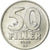 Moeda, Hungria, 50 Fillér, 1989, Budapest, AU(55-58), Alumínio, KM:574