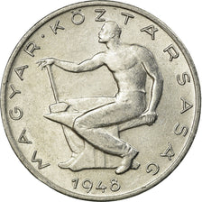 Coin, Hungary, 50 Fillér, 1948, Budapest, AU(55-58), Aluminum, KM:536