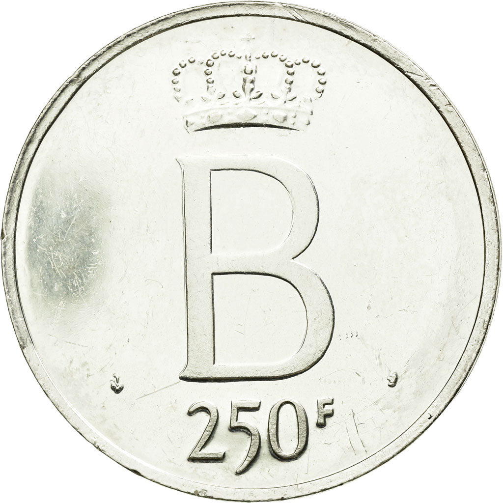 Coin, Belgium, 250 Francs, 250 Frank, 1976, MS(60-62), Silver, KM:157.2