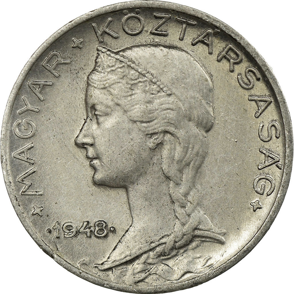 Monnaie, Hongrie, 5 Filler, 1948, Budapest, TTB, Aluminium, KM:535