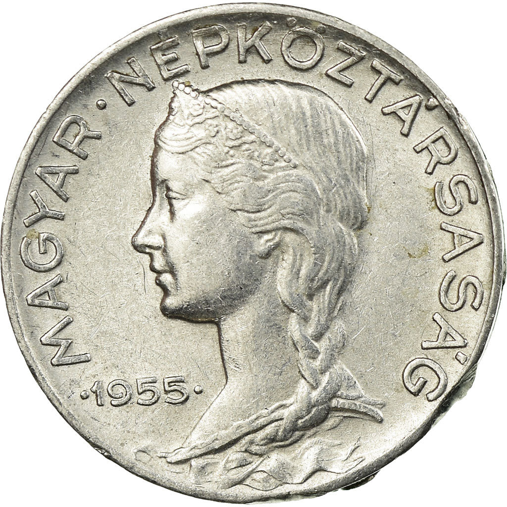 Coin, Hungary, 5 Filler, 1955, Budapest, EF(40-45), Aluminum, KM:549