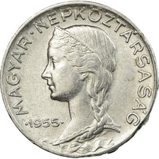 Coin, Hungary, 5 Filler, 1955, Budapest, EF(40-45), Aluminum, KM:549