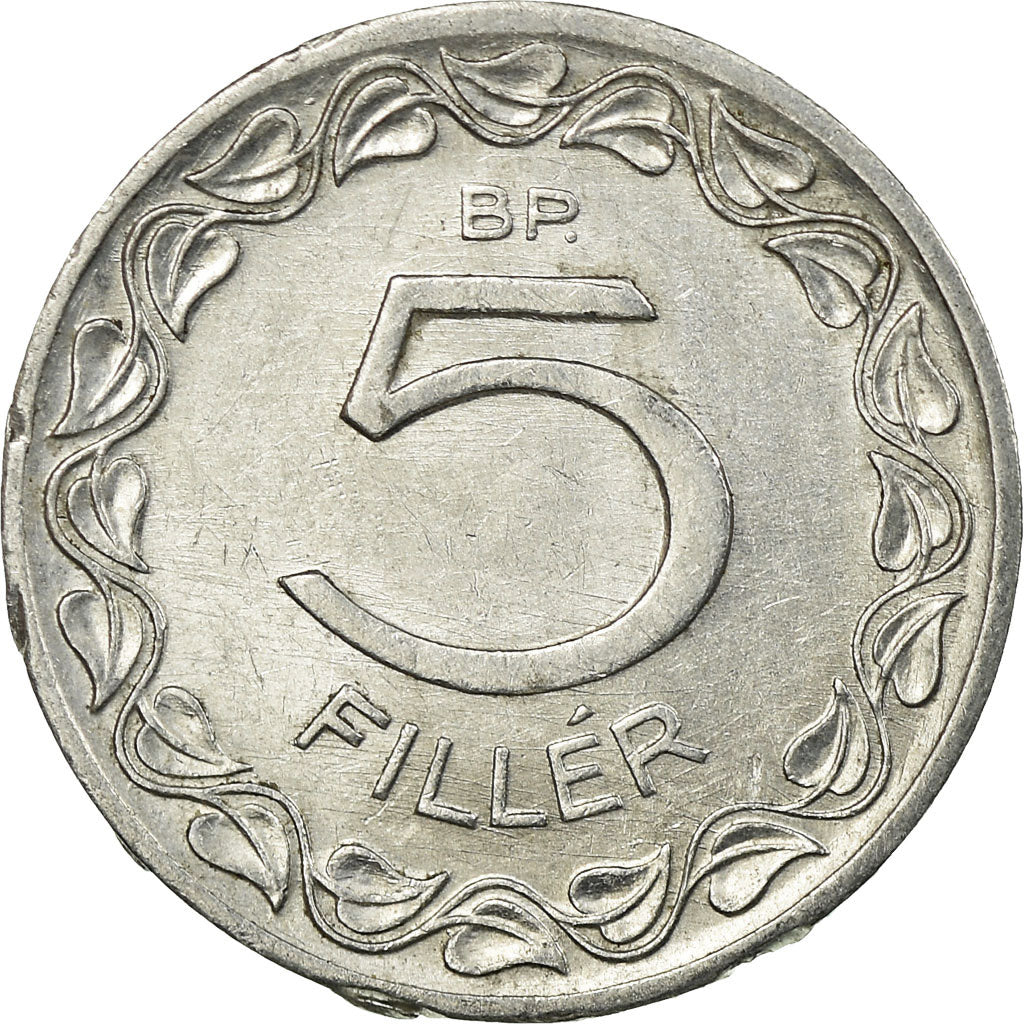Coin, Hungary, 5 Filler, 1955, Budapest, EF(40-45), Aluminum, KM:549