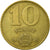 Moeda, Hungria, 10 Forint, 1986, EF(40-45), Alumínio-Bronze, KM:636