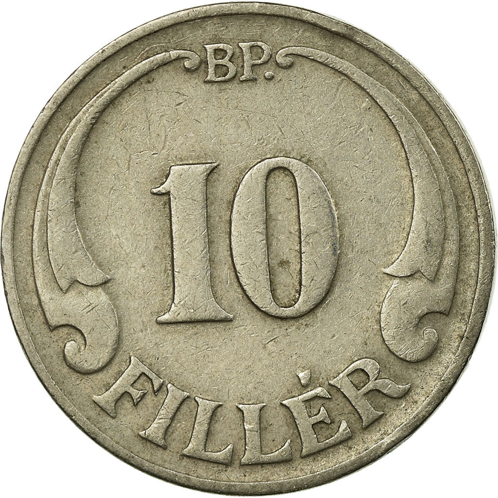 Moneta, Ungheria, 10 Filler, 1926, Budapest, BB, Rame-nichel, KM:507