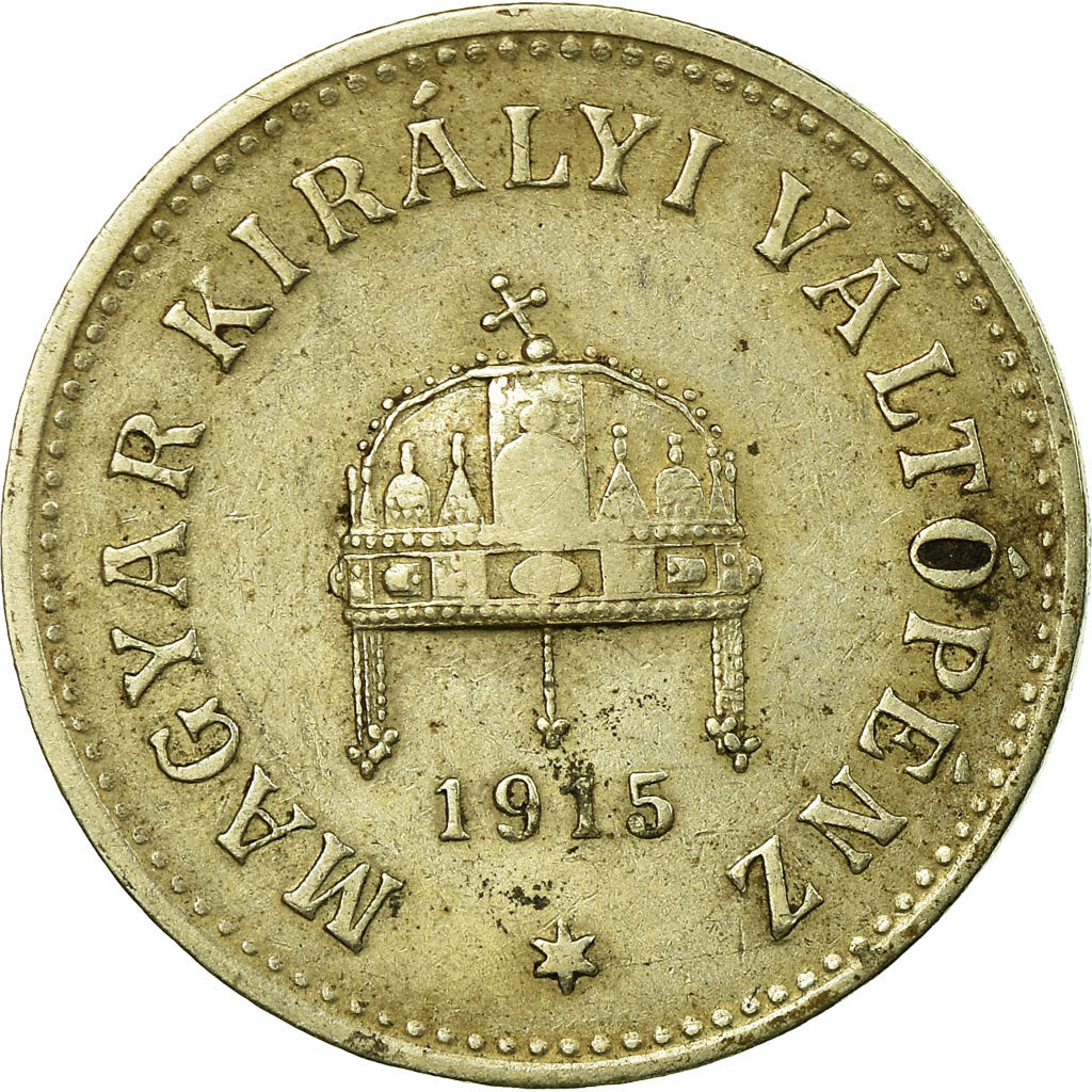 Moeda, Hungria, Franz Joseph I, 10 Filler, 1915, EF(40-45), Cobre-Níquel-Zinco