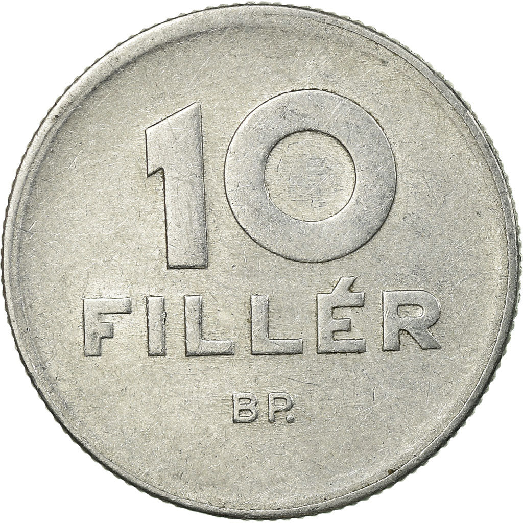 Coin, Hungary, 10 Filler, 1955, Budapest, EF(40-45), Aluminum, KM:547