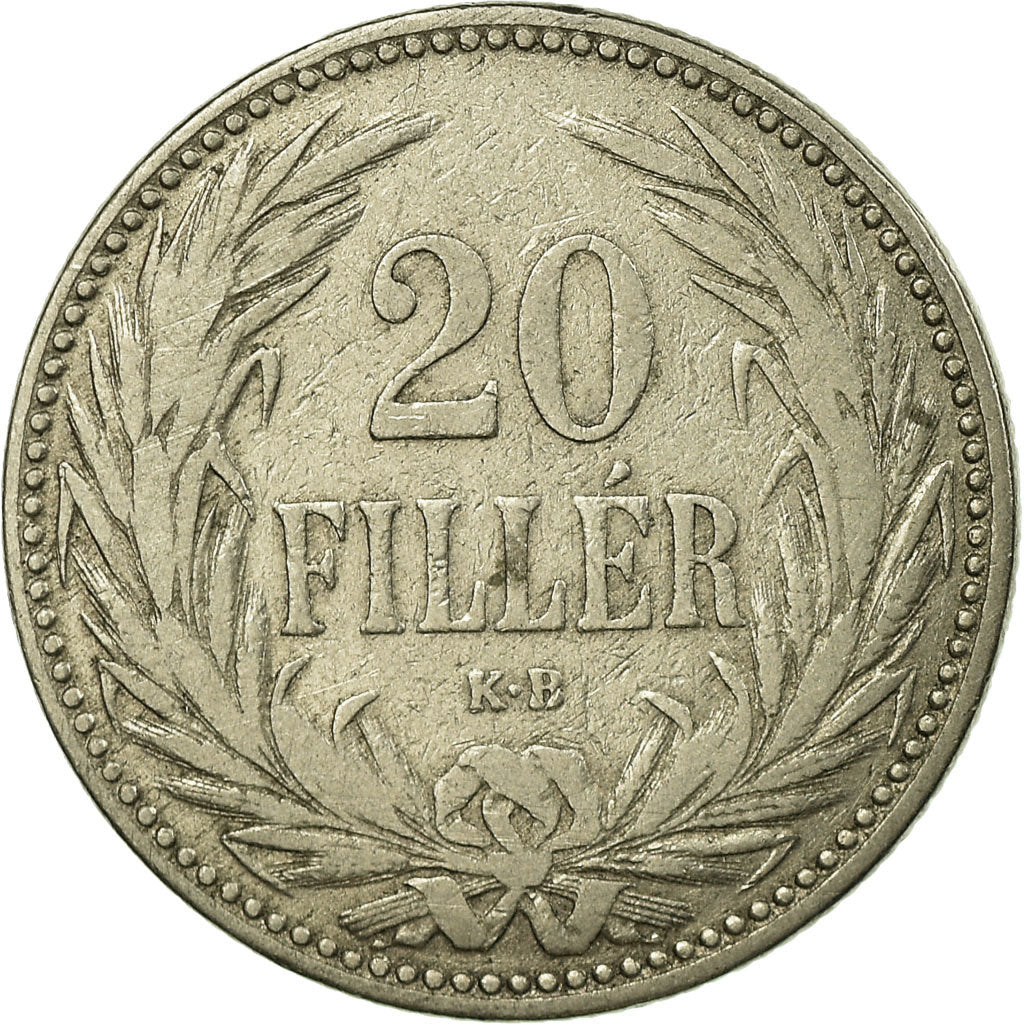 Moeda, Hungria, Franz Joseph I, 20 Fillér, 1893, Kormoczbanya, EF(40-45)