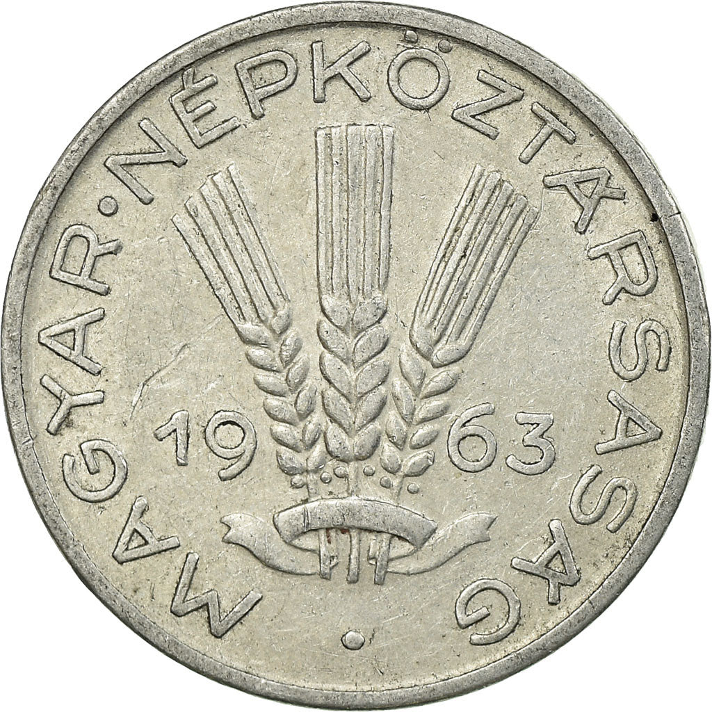 Coin, Hungary, 20 Fillér, 1963, Budapest, EF(40-45), Aluminum, KM:550