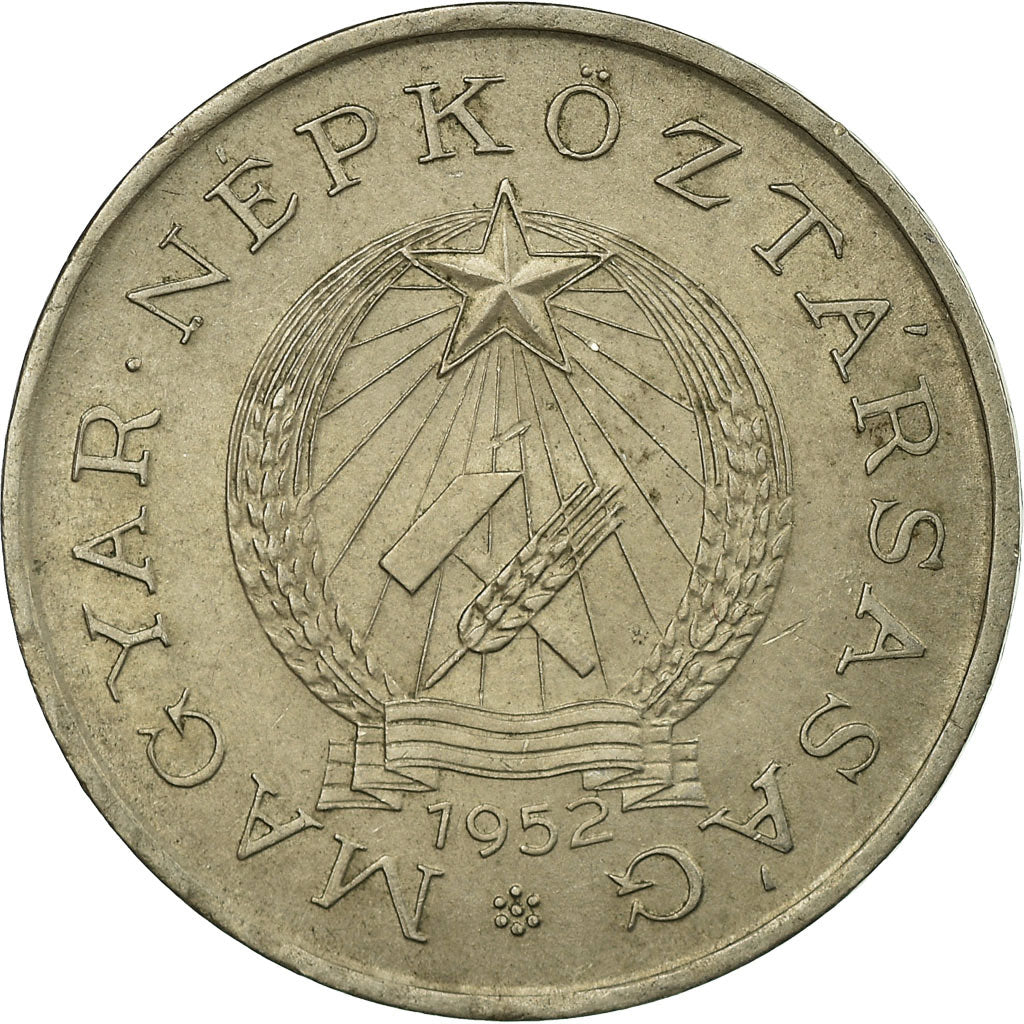 Coin, Hungary, 2 Forint, 1952, Budapest, EF(40-45), Copper-nickel, KM:548