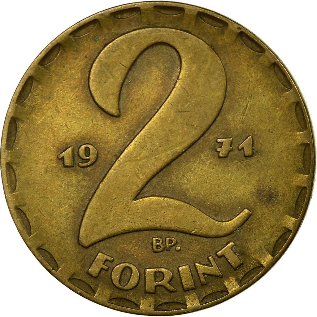 Moneta, Ungheria, 2 Forint, 1971, BB, Ottone, KM:591