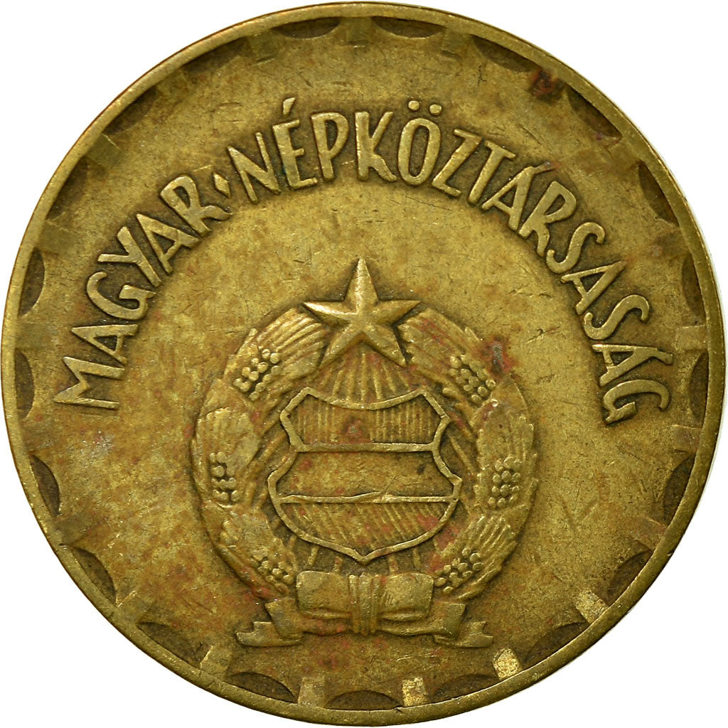 Moeda, Hungria, 2 Forint, 1975, EF(40-45), Latão, KM:591