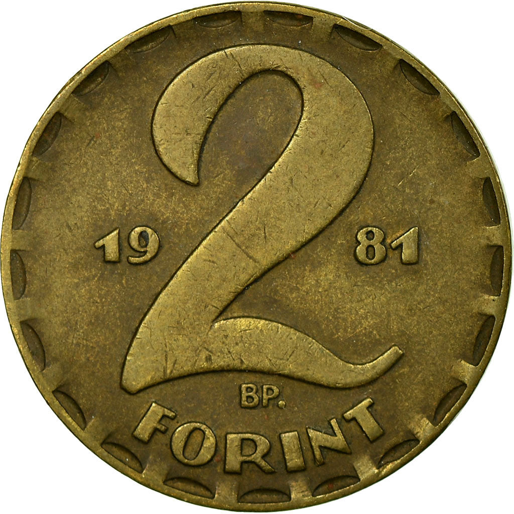Moneta, Ungheria, 2 Forint, 1981, BB, Ottone, KM:591