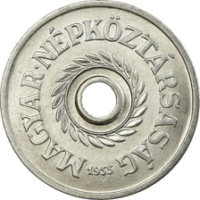 Coin, Hungary, 2 Filler, 1955, Budapest, AU(55-58), Aluminum, KM:546