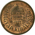 Coin, Hungary, 2 Filler, 1927, Budapest, EF(40-45), Bronze, KM:506