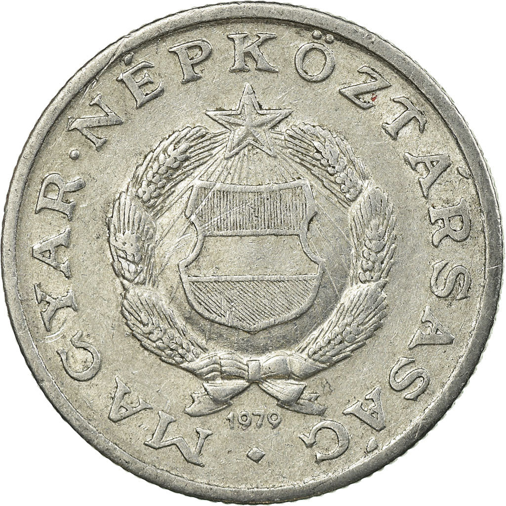 Moeda, Hungria, Forint, 1979, EF(40-45), Alumínio, KM:575
