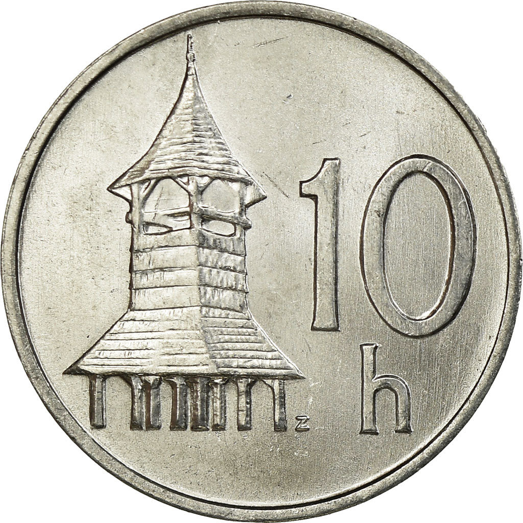 Munten, Slowakije, 10 Halierov, 1993, PR, Aluminium, KM:17