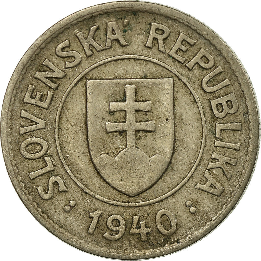 Monnaie, Slovaquie, Koruna, 1940, TTB, Copper-nickel, KM:6