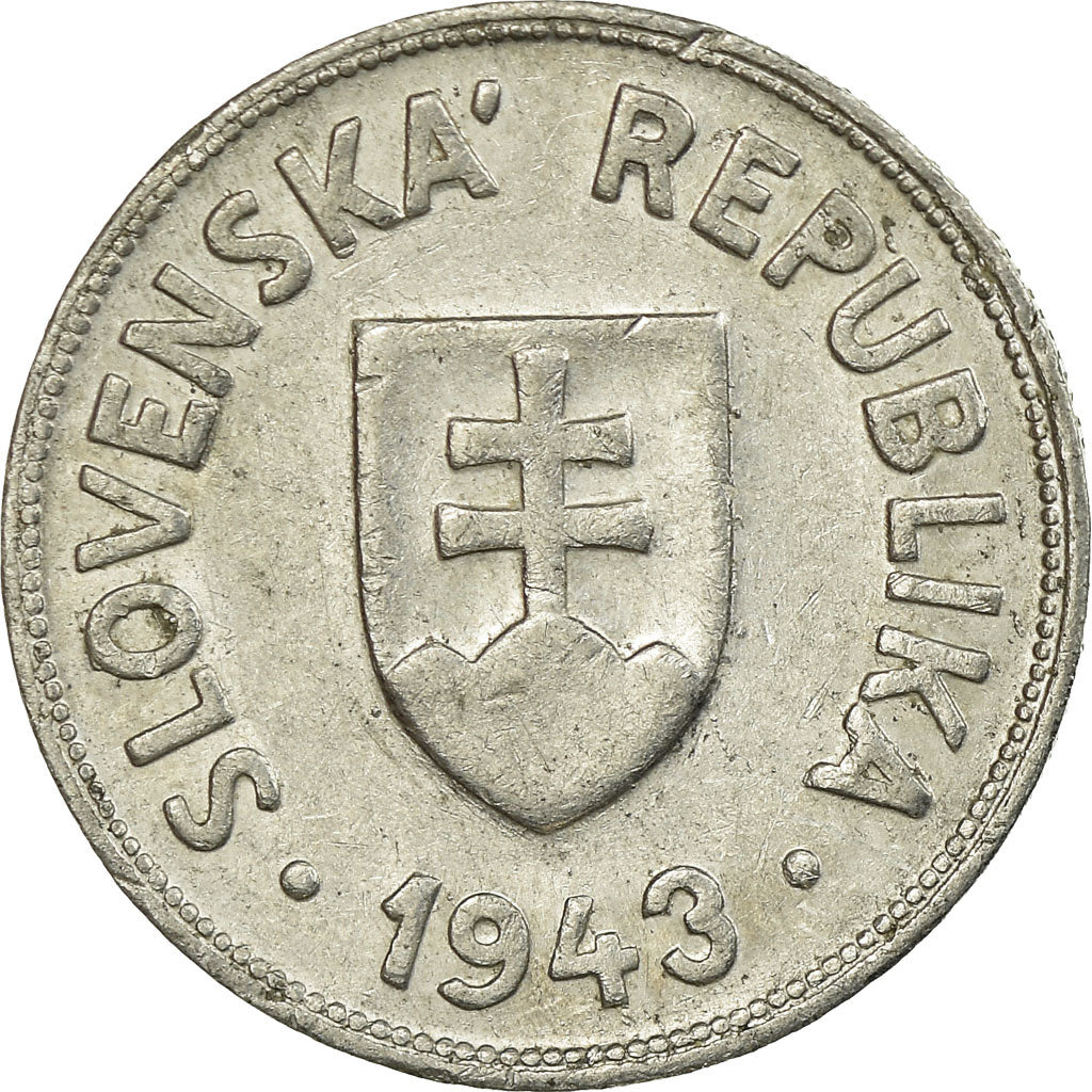 Monnaie, Slovaquie, 50 Halierov, 1943, TB+, Aluminium, KM:5a