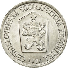 Coin, Czechoslovakia, 10 Haleru, 1964, AU(55-58), Aluminum, KM:49.1