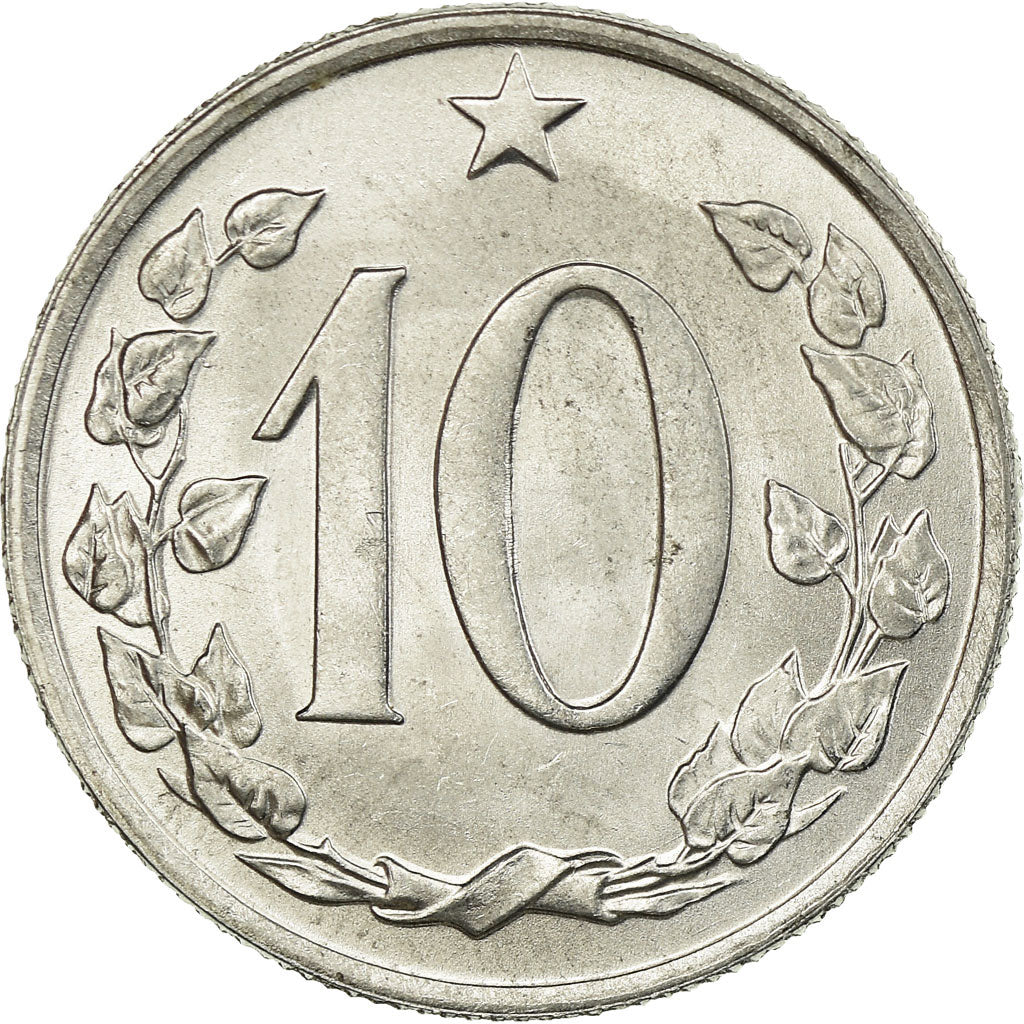 Coin, Czechoslovakia, 10 Haleru, 1964, AU(55-58), Aluminum, KM:49.1