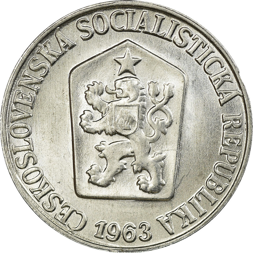 Coin, Czechoslovakia, 3 Halere, 1963, AU(55-58), Aluminum, KM:52