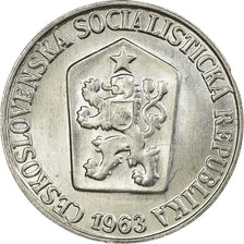 Coin, Czechoslovakia, 3 Halere, 1963, AU(55-58), Aluminum, KM:52