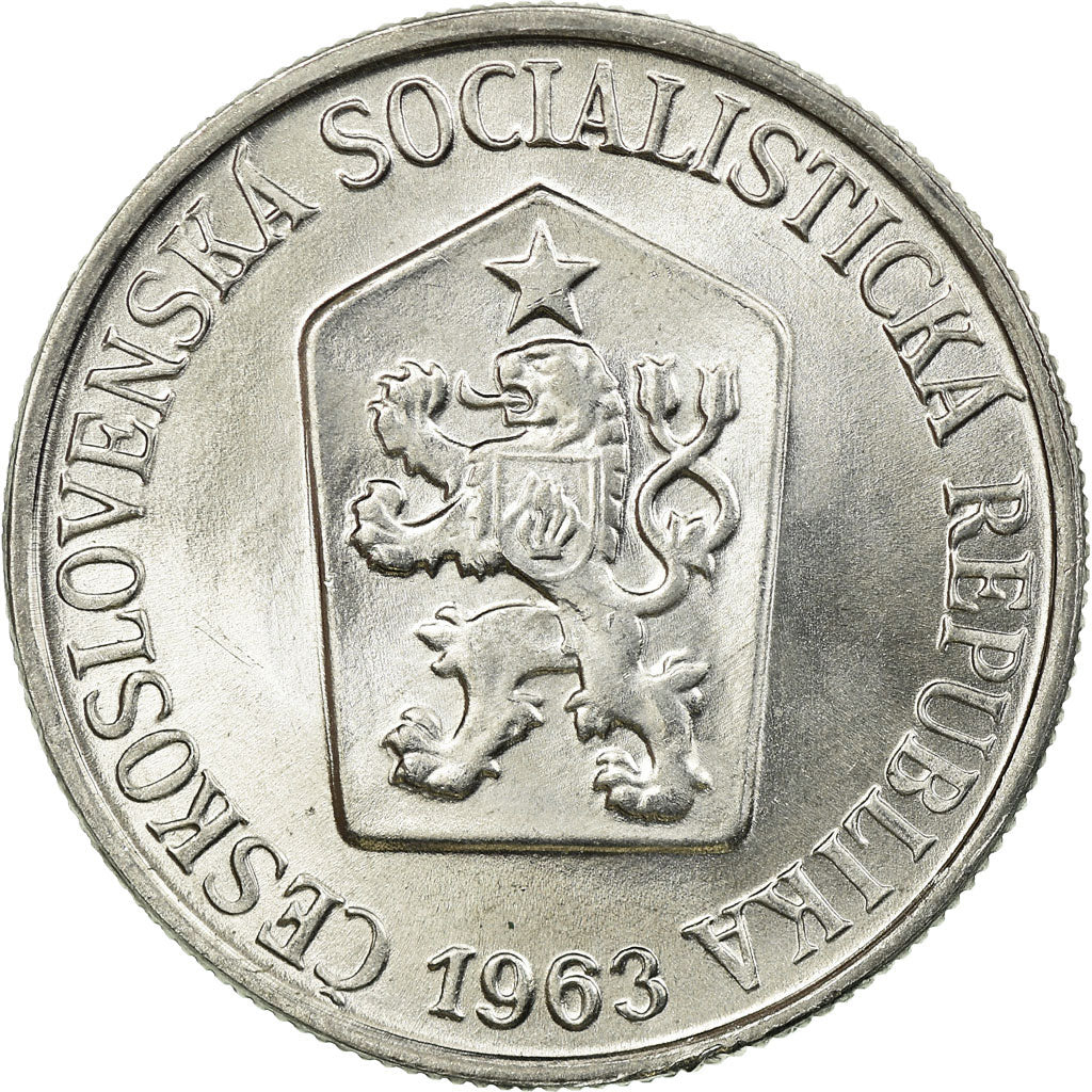 Coin, Czechoslovakia, 25 Haleru, 1963, AU(55-58), Aluminum, KM:54