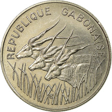 Coin, Gabon, 100 Francs, 1971, Paris, AU(55-58), Nickel, KM:12