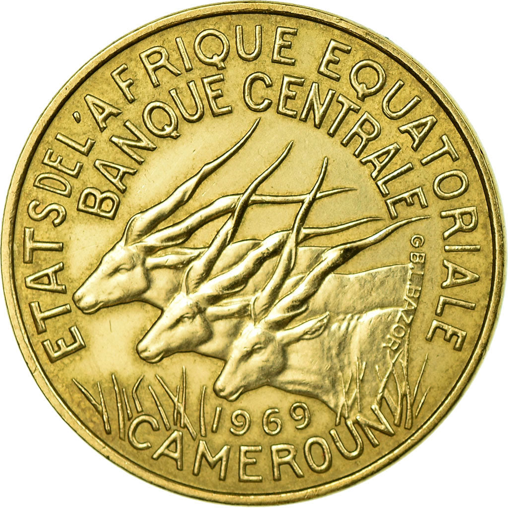 Coin, EQUATORIAL AFRICAN STATES, 10 Francs, 1969, Paris, EF(40-45)