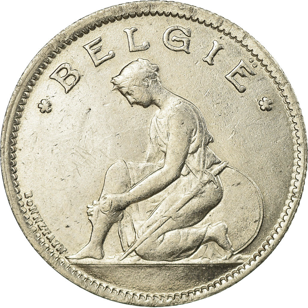 Coin, Belgium, Franc, 1935, AU(55-58), Nickel, KM:90