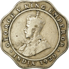 Coin, INDIA-BRITISH, George V, 4 Annas, 1920, VF(30-35), Copper-nickel, KM:519