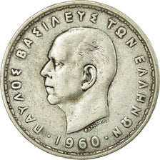 Coin, Greece, Paul I, 20 Drachmai, 1960, EF(40-45), Silver, KM:85