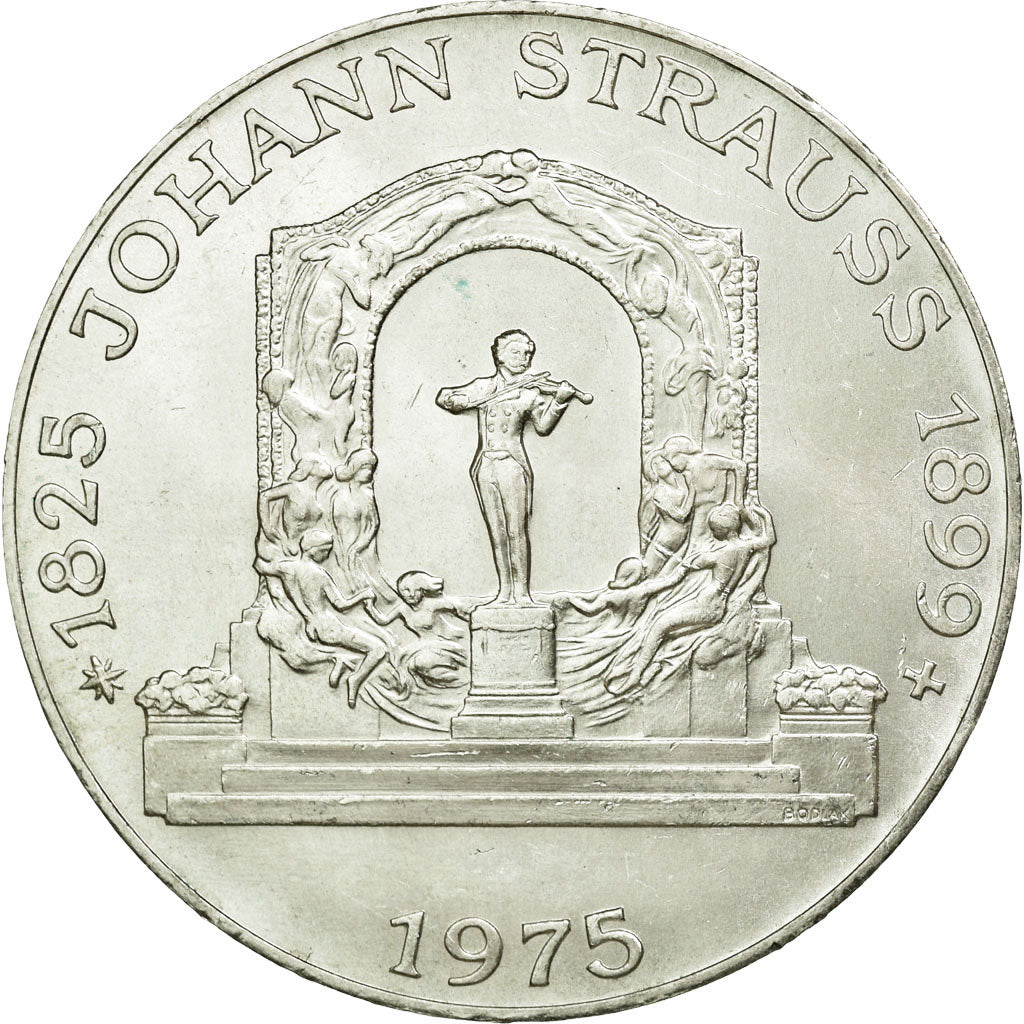 Coin, Austria, 100 Schilling, 1975, MS(60-62), Silver, KM:2923